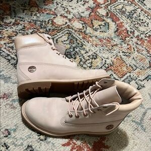 Timberland Pink Leather Boots